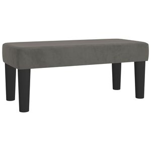 vidaXL Lavička tmavosiv&aacute; 70x30x30 cm zamat