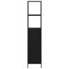 vidaXL K&uacute;peľňov&aacute; skrinka s policami dub čierny 36x35x165 cm