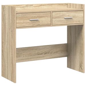 vidaXL Konzolov&yacute; st&ocirc;l Dub sonoma 90 x 35 x 80 cm Kompozitn&eacute; drevo