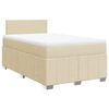 vidaXL Boxspring posteľ s matracom kr&eacute;mov&aacute; 120x190 cm l&aacute;tka