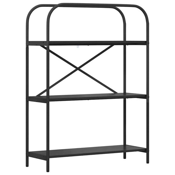 vidaXL Reg&aacute;l na knihy Čierny dub 80 x 30 x 109 cm Kompozitn&eacute; drevo