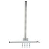 vidaXL N&aacute;hradn&eacute; oceľov&eacute; nohy 2 ks strieborn&eacute; 115 cm