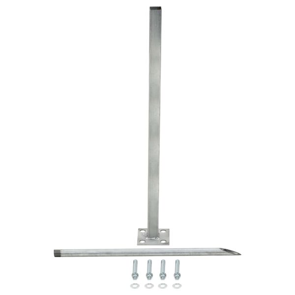 vidaXL N&aacute;hradn&eacute; oceľov&eacute; nohy 2 ks strieborn&eacute; 115 cm