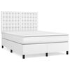 vidaXL Boxspring posteľ s matracom biela 140x200 cm umel&aacute; koža