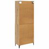 vidaXL Highboard Remeseln&yacute; dub 69,5 x 34 x 180 cm Kompozitn&eacute; drevo