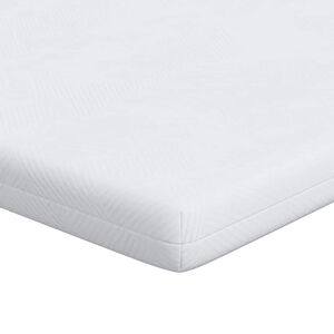 vidaXL Matracov&aacute; podložka 80 x 200 cm Hr&uacute;bka žak&aacute;rov&aacute; tkanina Biela