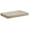 vidaXL Pl&aacute;vaj&uacute;ca n&aacute;stenn&aacute; polica, dubov&aacute; 40x23,5x3,8 cm, MDF