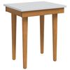 vidaxl Stolička k toaletke FAUSKE Biela 40 x 33 x 45 cm