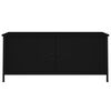 vidaXL TV skrinka s dvierkami čierna 102x35x45 cm kompozitné drevo