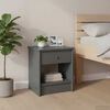vidaXL Nočný stolík tmavosivý 35x30x40 cm borovicový masív