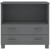 vidaXL Komoda HAMAR, tmavosivá 85x35x80 cm, borovicový masív