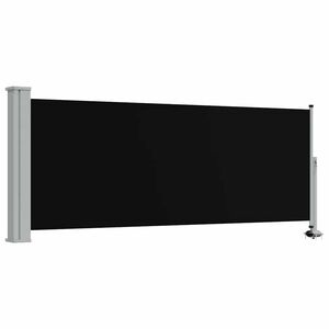 vidaXL Zaťahovacia bočn&aacute; mark&iacute;za na terasu 100x300 cm, čierna