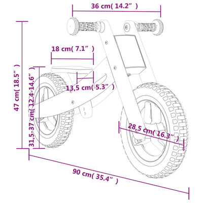 vidaXL Balančný bicykel pre deti ružový