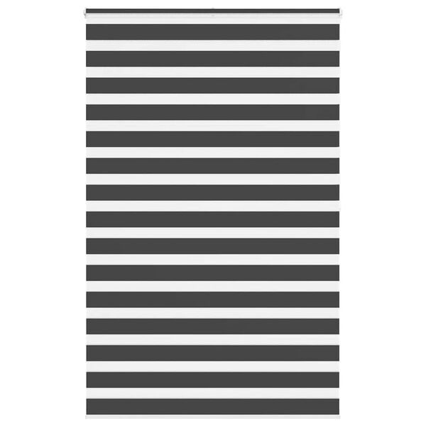 vidaXL Zebra roleta čierna 150x200 cm &scaron;&iacute;rka l&aacute;tky 145,9cm polyester