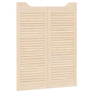 vidaXL Kladivov&eacute; dvere 2 ks 100 x 40 cm Borovicov&yacute; mas&iacute;v Pr&iacute;rodn&aacute;