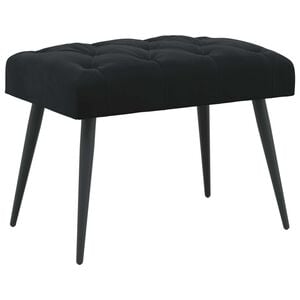 vidaXL Lavica s gomb&iacute;kov&yacute;m pre&scaron;&iacute;van&iacute;m Čierna 60 x 40 x 45 cm Zamat