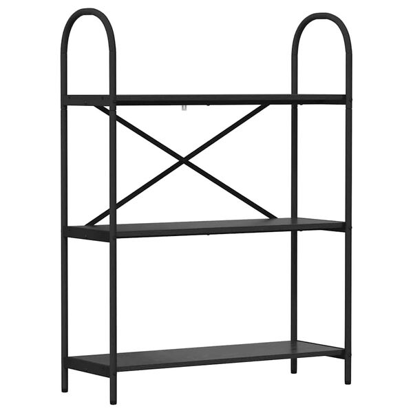 vidaXL Reg&aacute;l na knihy Čierny dub 80 x 30 x 109 cm Kompozitn&eacute; drevo