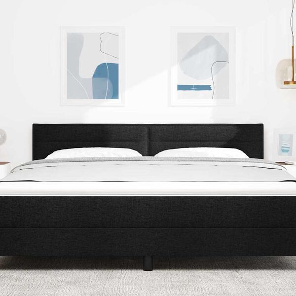 vidaXL LED hlavov&aacute; doska so svetlami LED di&oacute;dy Čierna 180 cm Polyester