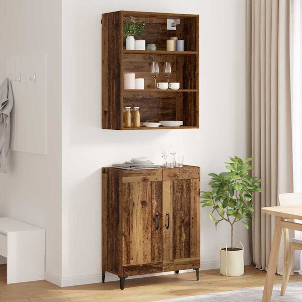 vidaXL Highboard 2 pcs Star&eacute; drevo Kompozitn&eacute; drevo