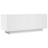 vidaXL TV skrinka biela 100x35x40 cm spracovan&eacute; drevo