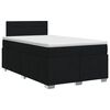 vidaXL Posteľ boxspring s matracom Čierna 120 x 200 cm L&aacute;tka