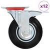 vidaXL Otočn&eacute; kolieska 12 ks, 125 mm