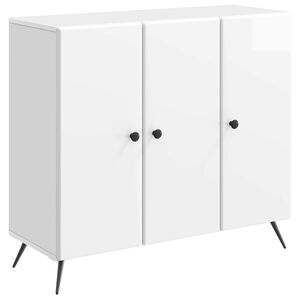 vidaXL Serv&iacute;rovacia skriňa Biela s vysok&yacute;m leskom 89 x 34,5 x 80 cm