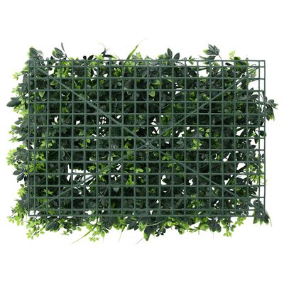  vidaXL Umelý plot z listov 6 ks zelený 40x60 cm
