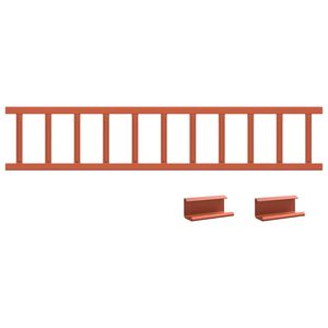 vidaXL Str&aacute;žca snehu na streche Červen&aacute; 100 x 2,5 x 20 cm Oceľ