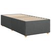 vidaXL Boxspring posteľ s matracom tmavosiv&aacute; 90x200 cm l&aacute;tka