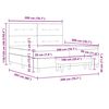 vidaXL Posteľ s pružinov&yacute;m r&aacute;mom Svetlosiv&aacute; 200 x 200 cm Zamat
