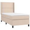 vidaXL Boxspring posteľ s matracom kapučínová 90x190 cm umelá koža