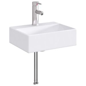 vidaXL Um&yacute;vadlo s bat&eacute;riou a odtokom Chr&oacute;m 39 x 30,5 x 12,5 cm