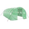 vidaXL F&oacute;liovn&iacute;k s oceľov&yacute;m r&aacute;mom zelen&yacute; 18 m&sup2; 6x3x2 m