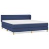 vidaXL Posteľn&yacute; r&aacute;m boxspring s matracom modr&yacute; 160x200 cm l&aacute;tka