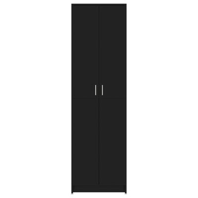 vidaXL Šatník do chodby, čierny 55x25x189 cm, kompozitné drevo