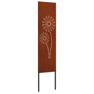 vidaXL Z&aacute;hradn&aacute; clona na s&uacute;kromie Rezac&iacute; Hrdzav&yacute; 32 x 140 cm