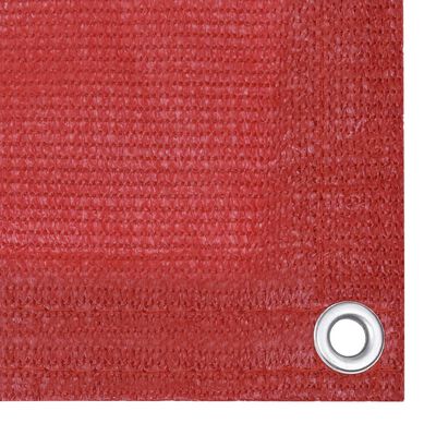 vidaXL Balkónová markíza, červená 90x600 cm, HDPE