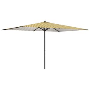 vidaXL Z&aacute;hradn&yacute; slnečn&iacute;k Obdĺžnikov&yacute; 2 x 3 m Polyester Žlt&aacute; a biela
