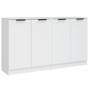 vidaXL Komody 2 ks biele 60x30x70 cm spracovan&eacute; drevo