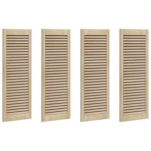 vidaXL Skř&iacute;ňov&eacute; dvere s dverami 4 pcs Pr&iacute;rodn&aacute; 110 x 2,1 x 39,5 cm
