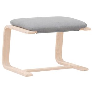 vidaXL Podnožka bledosiv&aacute; 51x41x40 cm l&aacute;tkov&aacute;