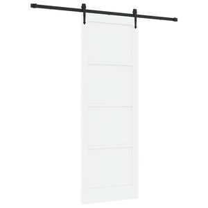 vidaXL Posuvn&eacute; dvere ORKDAL Biela 83 x 232 cm Borovicov&yacute; mas&iacute;v