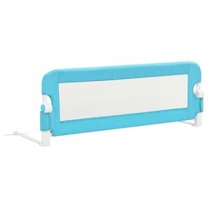vidaXL Z&aacute;brana na detsk&uacute; posteľ, modr&aacute; 120x42 cm, polyester
