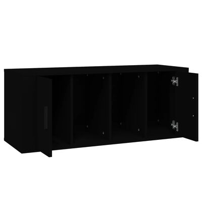 vidaXL TV skrinka čierna 100x35x40 cm spracované drevo
