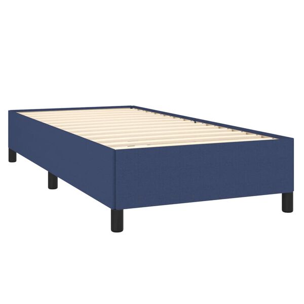 vidaXL Boxspring posteľ s matracom modr&aacute; 100x200 cm l&aacute;tka