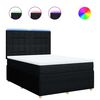 vidaXL Boxspring posteľ s matracom čierny 140x190 cm l&aacute;tka