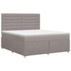 vidaXL Posteľ boxspring s matracom Sivohned&aacute; 160 x 200 cm L&aacute;tka