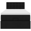 vidaXL Osmanský rám postele s matraca čierna 80x200 cm umelá koža