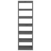 vidaXL Knižnica/deliaca stena sivá 60x30x199,5 cm masívna borovica